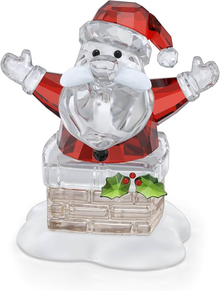 Swarovski サンタ Amazon.com: Swarovski Holiday Cheers Santa Claus and Chimney